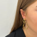 Wavy - Ørestikker Forgyldt