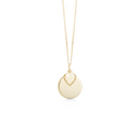 Sølv Forg. Collier M/Blank Plade+Hjerte
