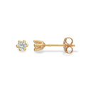 Ørepynt syn.zir. 3 mm. 8 karat