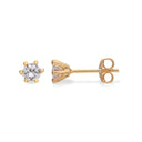 Ørepynt syn.zir. 4 mm. 8 karat
