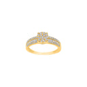 14kt. guldring m/dia. 0.48 ct W/SI