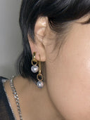 Chance Mini Earring Goldplated Silver - Single