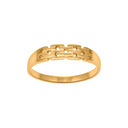 8kt. guldring mursten