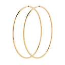 Senorita 70 Hoops Goldplated Silver - Pair