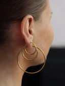 Senorita 35 Hoops Goldplated Silver - Pair