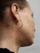Senorita 35 Hoops Goldplated Silver - Pair
