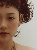 Senorita 25 Hoops Goldplated Silver