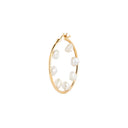 Baroque 35 Hoop Goldplated Silver - Single