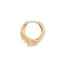 Miro 8 Huggie Goldplated Silver - Single