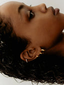 Anil 10 Huggie Goldplated Silver - Single