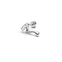 Powderpuff Stud Silver - Single
