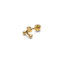 Puff Ball Stud Goldplated Silver - Single