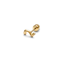 Lotus Stud Goldplated Silver - Single