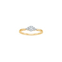 14kt. guldring m/dia. 0.15ct W/SI