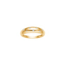 14kt. guldring m/dia. 0,07ct W/SI