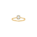 14kt. guldring m/dia. 0,25ct W/SI