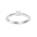 HEART 14kt. hvidguldsring m/dia. 0.30ct W/SI
