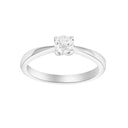 HEART 14kt. hvidguldsring m/dia. 0.40ct W/SI