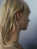 Copenhagen 25 Hoop Goldplated Silver - Single