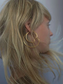 Copenhagen 50 Hoop Goldplated Silver - Single