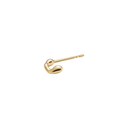 Halvandet Stud Goldplated Silver - Single