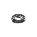 Sølv + oxyd.m/labradorite ring str. 60