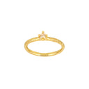 8kt. guldring m. champagne cz