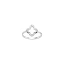 Rhd. sølv ring CLOVERA52