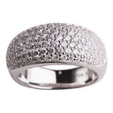 Sølv ring Rhd m/cz Str.60