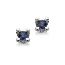 Ørepynt 14 kt. Safir hvidguld