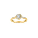 Forgyldt sølv ring ELLENOR B 7mm Str.54