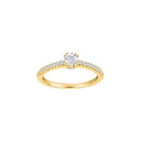 Forgyldt sølv ring ELLENOR D 4mm Str.60