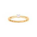 Forgyldt sølv ring 3mm grab HEGENOR Str.54