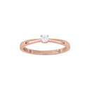 Rosaforg. sølv ring 3mm grab HEGENOR Str.54