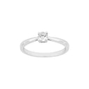 Rhd. sølv ring 4mm grab HEGENOR Str.60