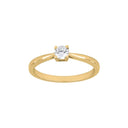 Forgyldt sølv ring 4mm grab HEGENOR