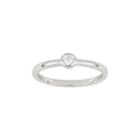Rhd. sølv ring 3mm rør HANNANOR Str.60