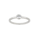 Rhd. sølv ring 4mm rør HANNANOR Str.60