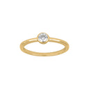 Forgyldt sølv ring 4mm rør HANNANOR Str.60