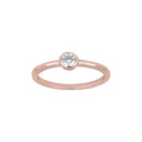 Rosaforg. sølv ring 4mm rør HANNANOR Str.54