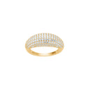 Forgyldt sølv ring PAULANOR str. 60