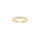 Forgyldt sølv ring ADINANOR large str. 50