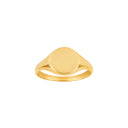 8kt. guldring signet massiv