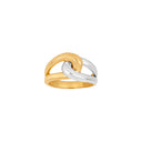 8kt. guldring bicolor