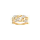 8kt. guldring  m zirkonia