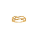 Snoet guld ring i 8 karat guld