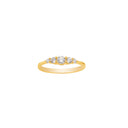 8kt. guldring  med zirkonia