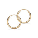 Creoler 2 x 15 mm. 8 kt.