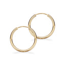 Creoler 2 x 20 mm. 14 kt.