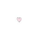 Petit Love Heart Light Pink Enamel Silver